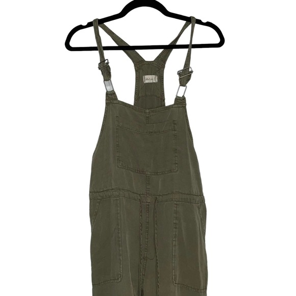 Altar'd State Overalls Olive Green Small - Picture 2 of 6